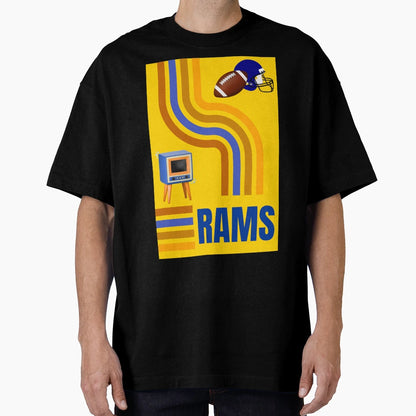 Rams House Mid Century Football 1950S Los T-Shirt - Novelty Apparel Unisex - T-Shirt, Sweatshirt, Hoodie