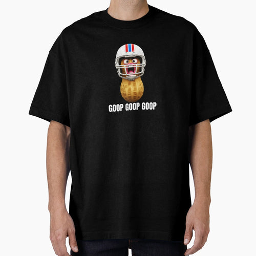 Cartoon Peanut Football Helmet T-Shirt - Minimalist Print Men Women - T-Shirt, Sweatshirt, Hoodie