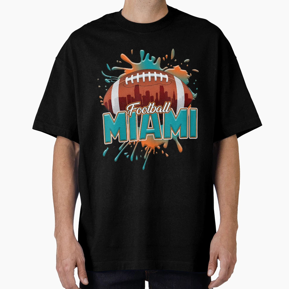 Miami Football T-Shirt - Aesthetic Graphic Unisex - T-Shirt, Sweatshirt, Hoodie