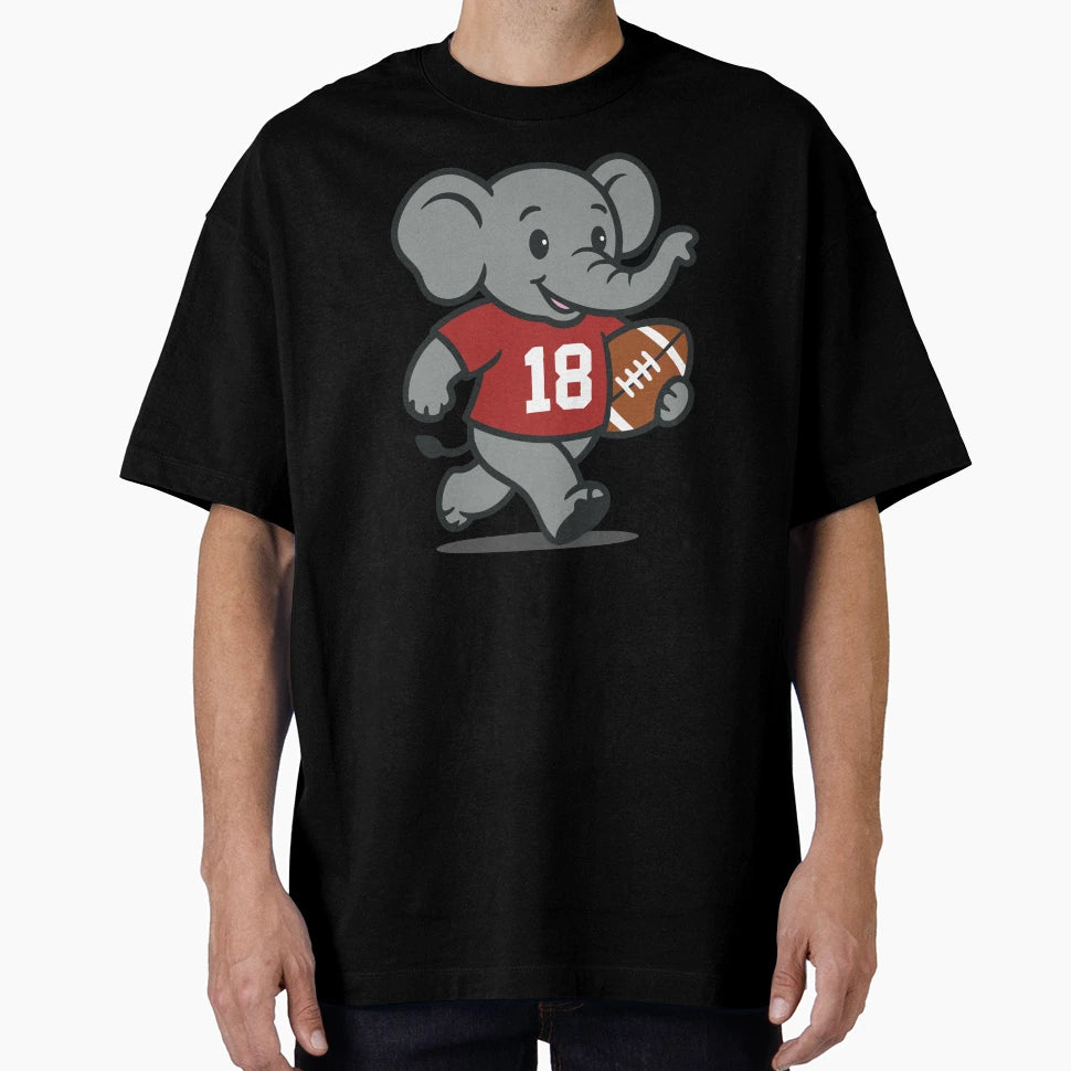 Crimson Victory Elephant T-Shirt - Fun Novelty Design for Adults - T-Shirt, Sweatshirt, Hoodie