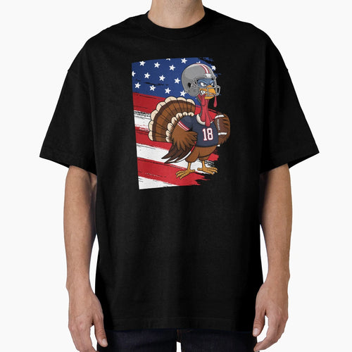 Turkey Football Player Funny Thanksgiving T-Shirt - Unique Graphic Unisex - T-Shirt, Sweatshirt, Hoodie