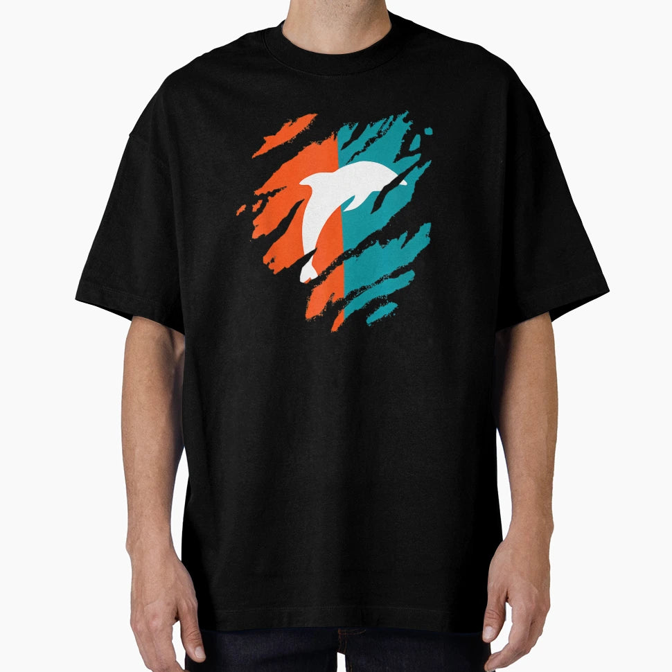 Mens Miami Dolphin Florida Fans Father T-Shirt - Novelty Apparel for Adults - T-Shirt, Sweatshirt, Hoodie