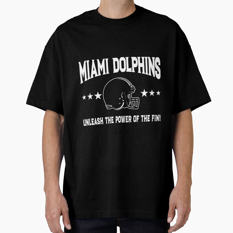 Fin Power Unleashed Miami Dolphins T-Shirt - Casual Everyday Wear Unisex - T-Shirt, Sweatshirt, Hoodie