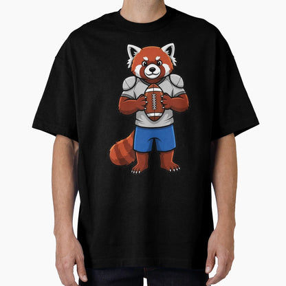 Red Panda Football Player Mascot T-Shirt - Streetwear Style for Adults - T-Shirt, Sweatshirt, Hoodie