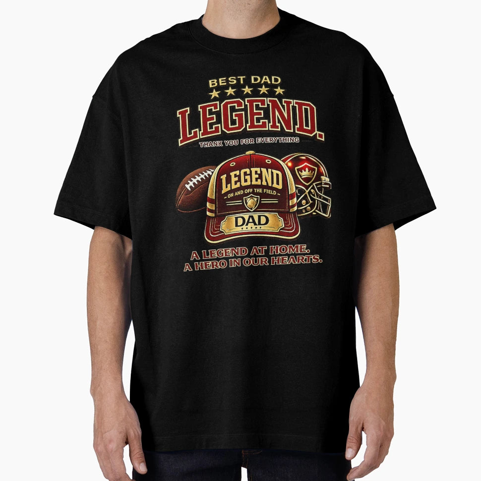 Dad Legend Red Baseball Cap T-Shirt - Streetwear Style for Adults - T-Shirt, Sweatshirt, Hoodie