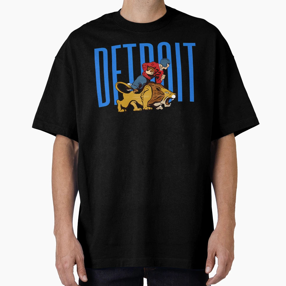 Detroit Lions T-Shirt - Custom Art Print Unisex - T-Shirt, Sweatshirt, Hoodie