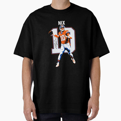 Bo Nix Denver 10 Football Art T-Shirt - Unique Graphic Men Women - T-Shirt, Sweatshirt, Hoodie