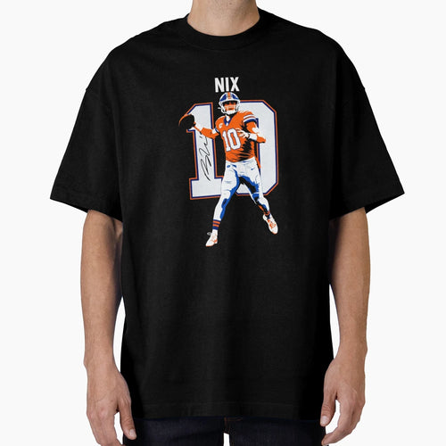 Bo Nix Denver 10 Football Art T-Shirt - Unique Graphic Men Women - T-Shirt, Sweatshirt, Hoodie