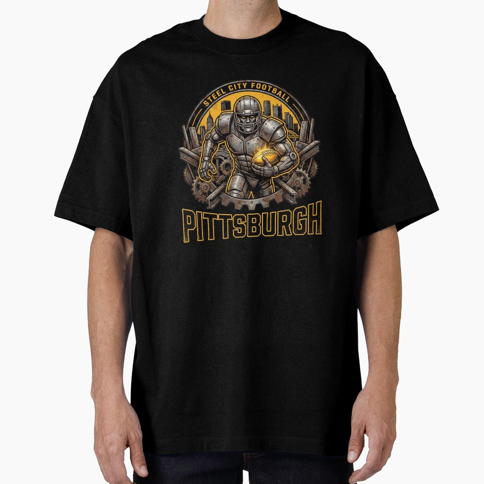 Pittsburgh Football Steel City T-Shirt - Casual Everyday Wear Unisex - T-Shirt, Sweatshirt, Hoodie