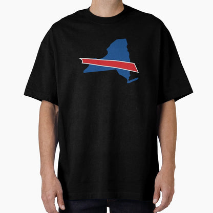 New York State Outline Buffalo Bills T-Shirt - Graphic Print Unisex - T-Shirt, Sweatshirt, Hoodie