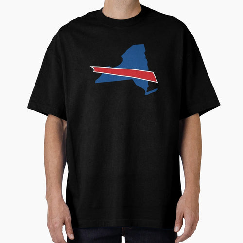 New York State Outline Buffalo Bills T-Shirt - Graphic Print Unisex - T-Shirt, Sweatshirt, Hoodie