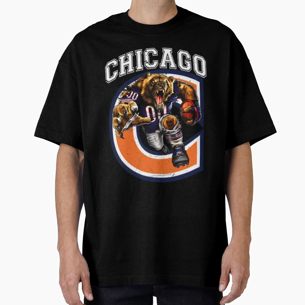 Chicago Football T-Shirt - Fun Novelty Design for Adults - T-Shirt, Sweatshirt, Hoodie
