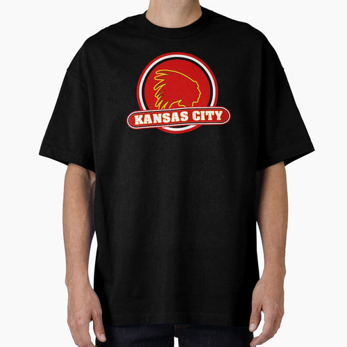 Kansas City Indian W Kc Circle T-Shirt - Unique Graphic for Adults - T-Shirt, Sweatshirt, Hoodie