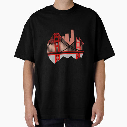 Bridging Elegance Golden Gate Bridge T-Shirt - Aesthetic Graphic for Adults - T-Shirt, Sweatshirt, Hoodie