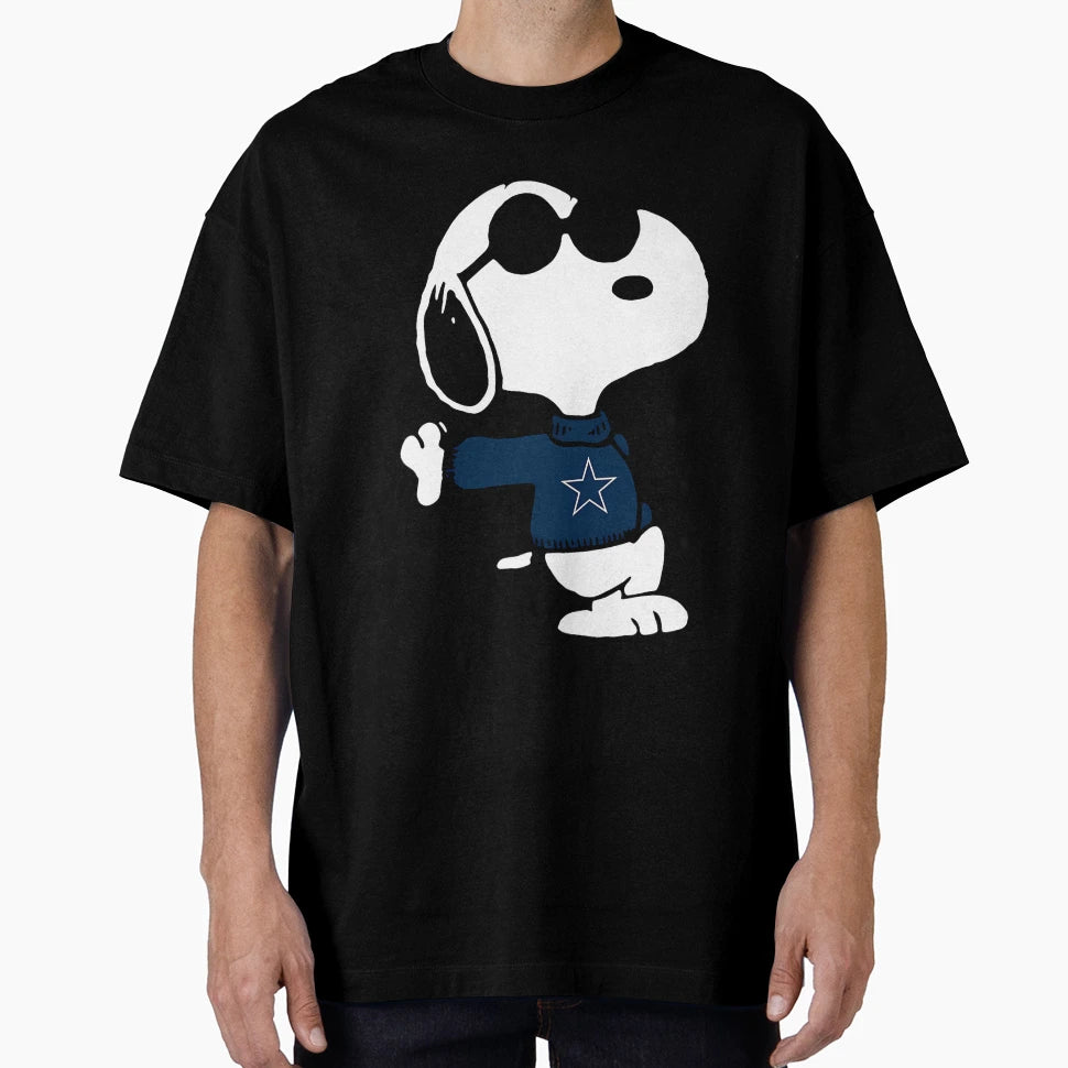 Snoopy Dallas Cowboys T-Shirt - Streetwear Style for Adults - T-Shirt, Sweatshirt, Hoodie