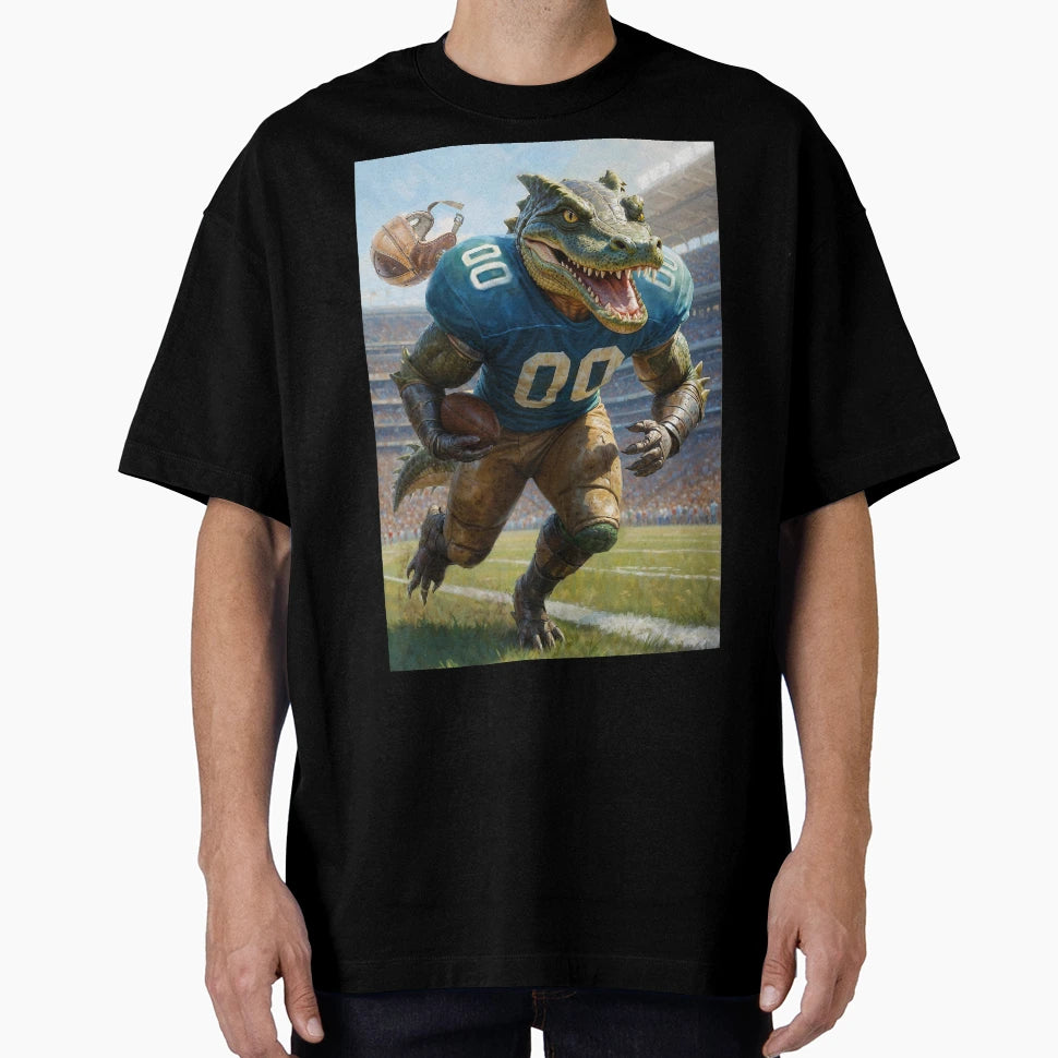 Old School Gridiron Alligator Mascot T-Shirt - Unique Graphic Unisex - T-Shirt, Sweatshirt, Hoodie