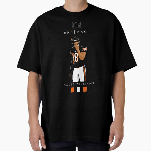 CW Qb Bears 18 Round 1 Pick 1 Art T-Shirt - Casual Everyday Wear Unisex - T-Shirt, Sweatshirt, Hoodie