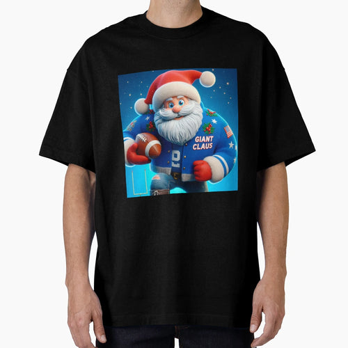 Santa Claus New York Giants American T-Shirt - Minimalist Print Unisex - T-Shirt, Sweatshirt, Hoodie