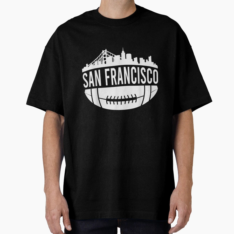 San Francisco Skyline Silhouette T-Shirt - Fun Novelty Design for Adults - T-Shirt, Sweatshirt, Hoodie