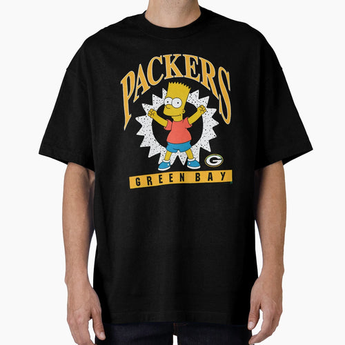 Simpsons Bart Greenbay Packers T-Shirt - Custom Art Print Men Women - T-Shirt, Sweatshirt, Hoodie