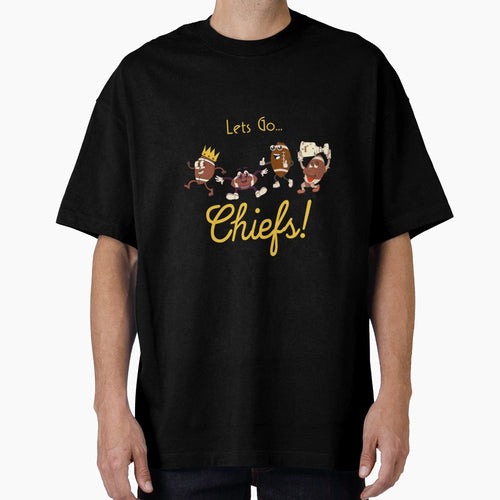 Kc Chiefs Cartoon Champs T-Shirt - Custom Art Print for Adults - T-Shirt, Sweatshirt, Hoodie