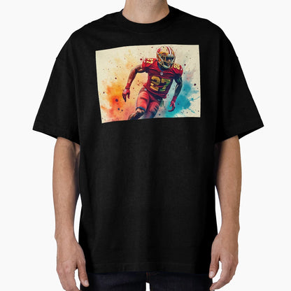American Football Player T-Shirt - Graphic Print Unisex - T-Shirt, Sweatshirt, Hoodie