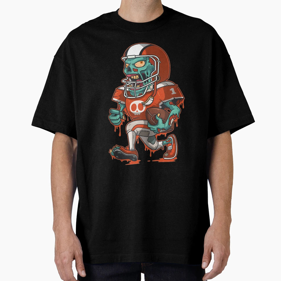 Zombie American Football Player T-Shirt - Fun Novelty Design Unisex - T-Shirt, Sweatshirt, Hoodie