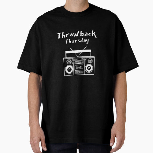 Throwback Thursday Boom Box Radio T-Shirt - Custom Art Print Men Women - T-Shirt, Sweatshirt, Hoodie