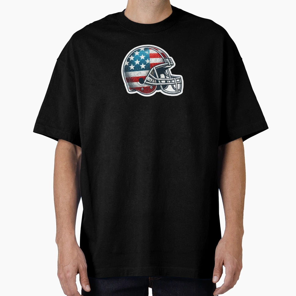 Patriotic Helmet T-Shirt - Fun Novelty Design Men Women - T-Shirt, Sweatshirt, Hoodie