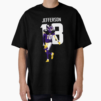 JJ Minnesota 18 Football Art T-Shirt - Novelty Apparel Men Women - T-Shirt, Sweatshirt, Hoodie