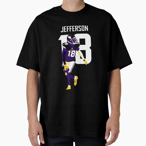 JJ Minnesota 18 Football Art T-Shirt - Novelty Apparel Men Women - T-Shirt, Sweatshirt, Hoodie