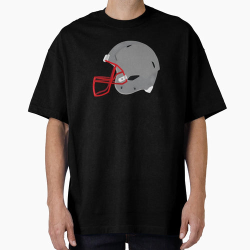 Grey Modern Football Helmet T-Shirt - Casual Everyday Wear for Adults - T-Shirt, Sweatshirt, Hoodie