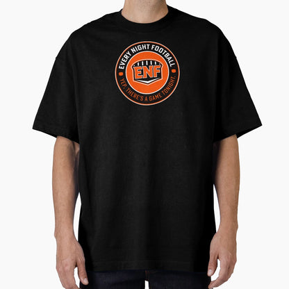 Every Night Football Circular Slogan T-Shirt - Unique Graphic Men Women - T-Shirt, Sweatshirt, Hoodie