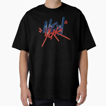 New York Typography 3D Graffiti T-Shirt - Minimalist Print for Adults - T-Shirt, Sweatshirt, Hoodie