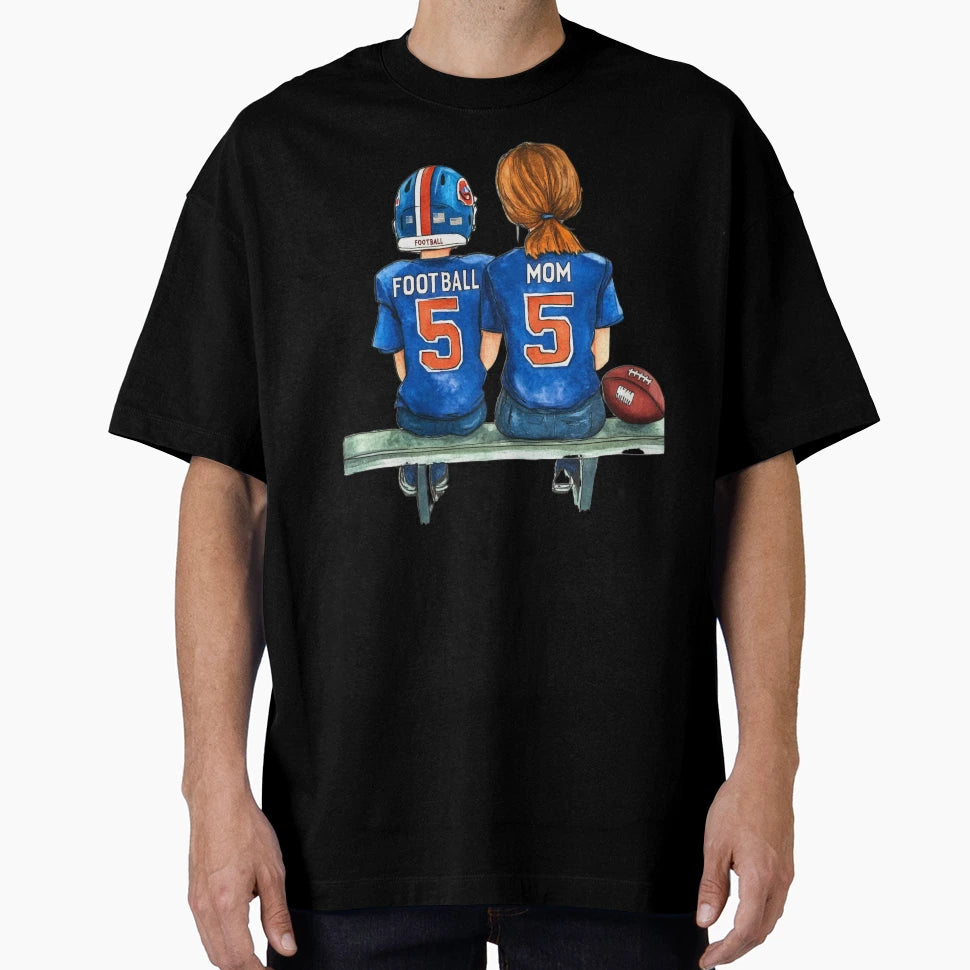 Football Mom Ii T-Shirt - Graphic Print Men Women - T-Shirt, Sweatshirt, Hoodie