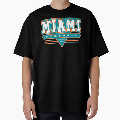 Miami Football Dolphins Inspired 90S T-Shirt - Custom Art Print Unisex - T-Shirt, Sweatshirt, Hoodie