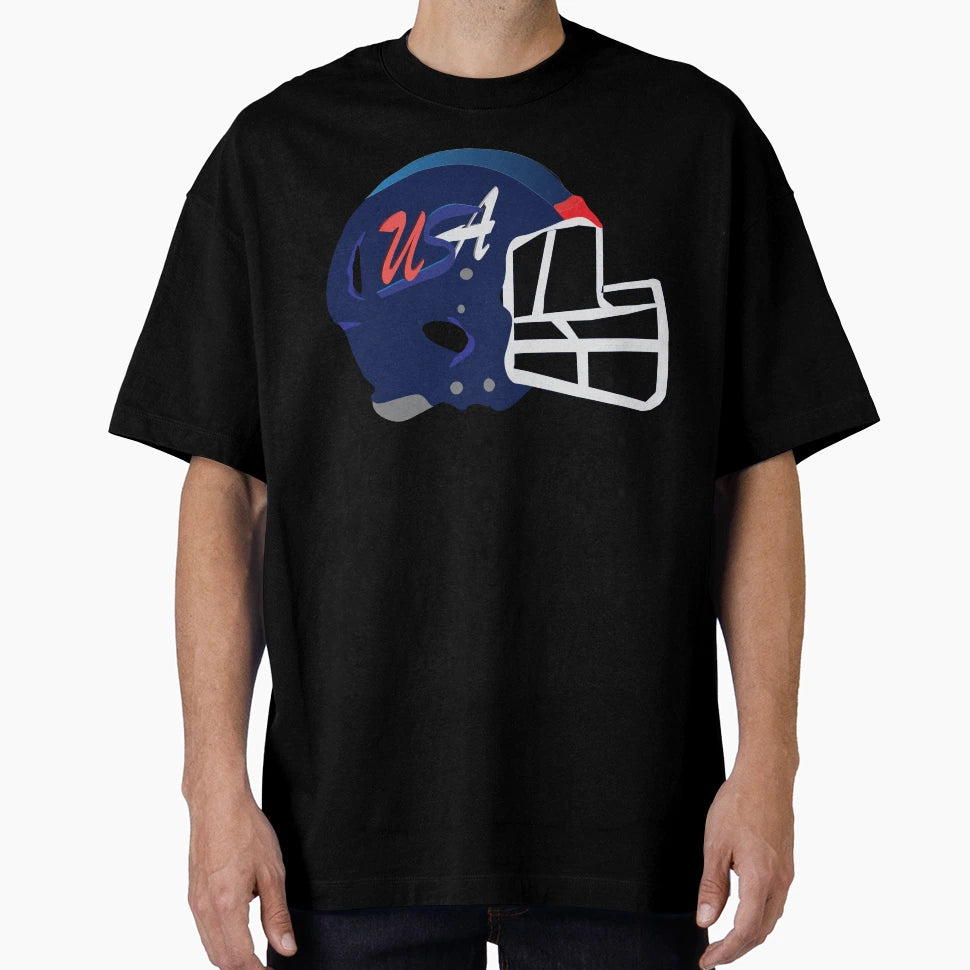 Usa Football Helmet T-Shirt - Fun Novelty Design Men Women - T-Shirt, Sweatshirt, Hoodie
