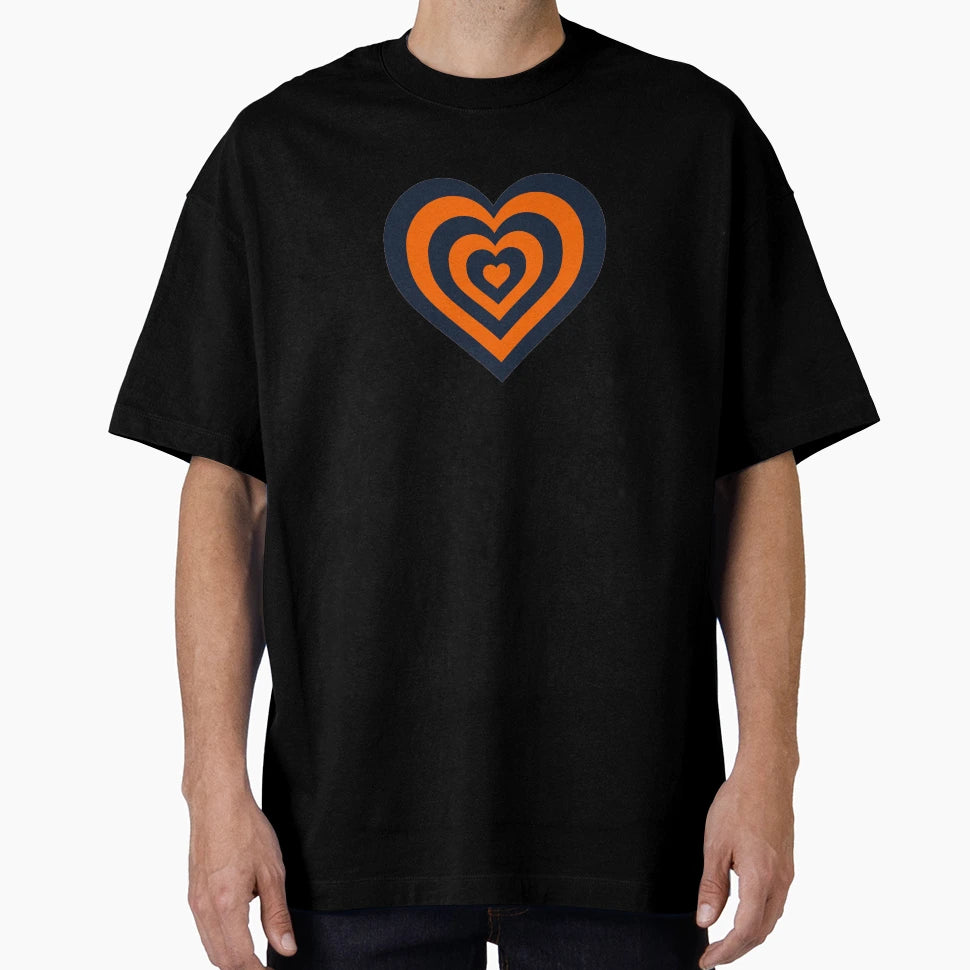 Orange And Blue Powerpuff Heart T-Shirt - Fun Novelty Design Men Women - T-Shirt, Sweatshirt, Hoodie