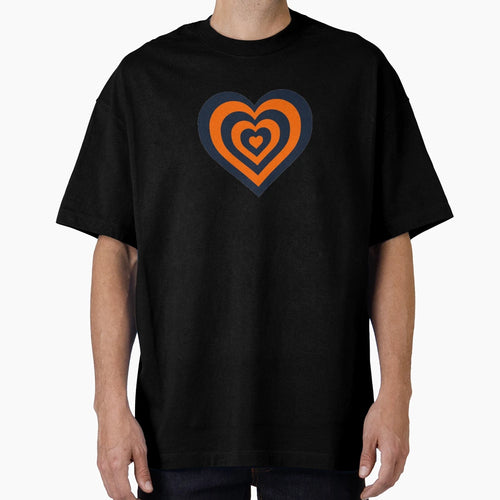 Orange And Blue Powerpuff Heart T-Shirt - Fun Novelty Design Men Women - T-Shirt, Sweatshirt, Hoodie