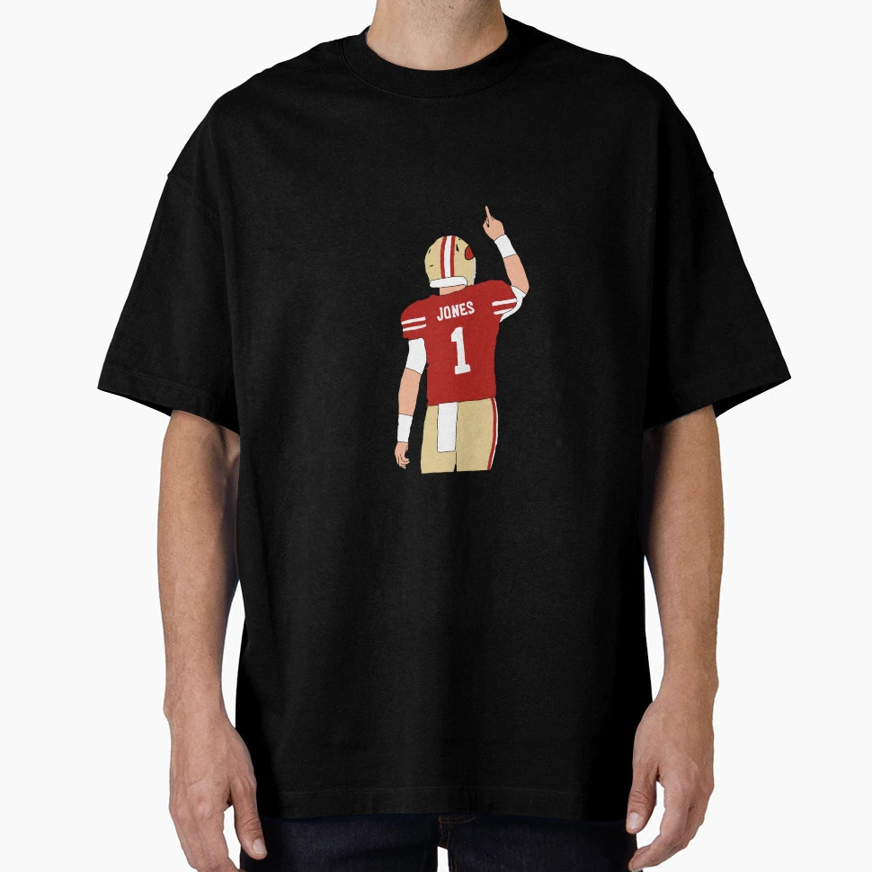 San Francisco 49Ers Mac Jones T-Shirt - Novelty Apparel for Adults - T-Shirt, Sweatshirt, Hoodie