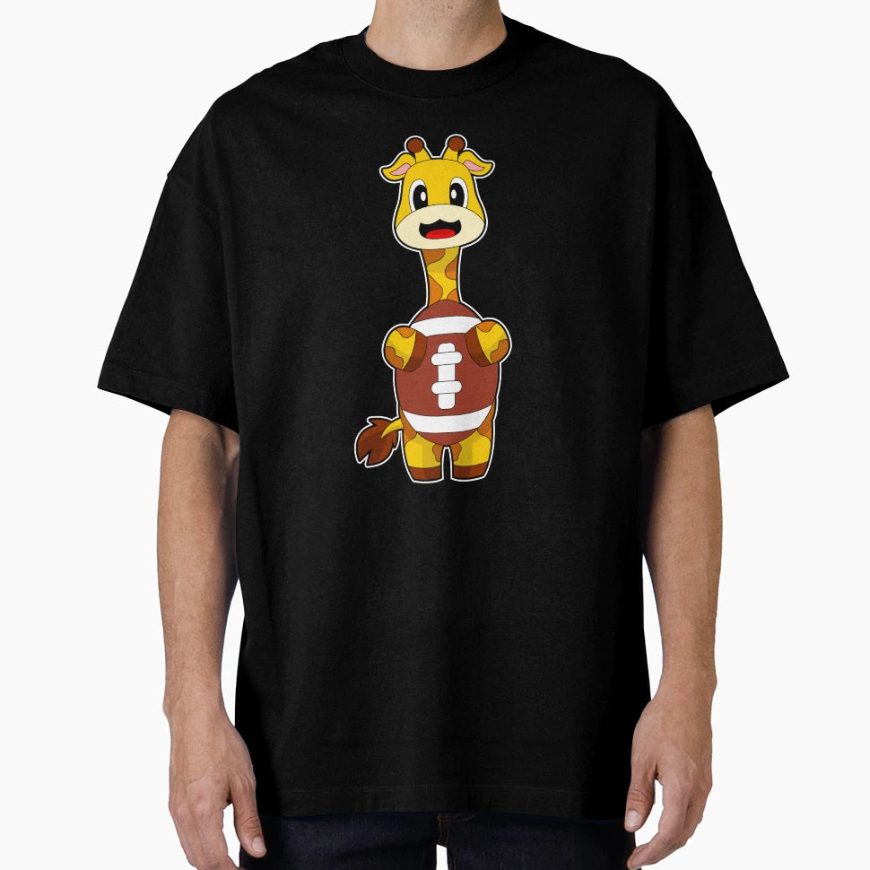 Giraffe American Football Sports T-Shirt - Aesthetic Graphic Men Women - T-Shirt, Sweatshirt, Hoodie