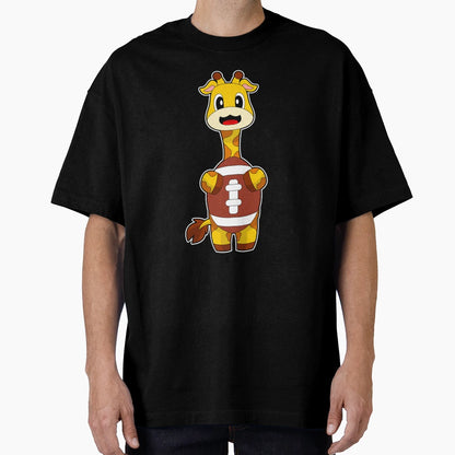 Giraffe American Football Sports T-Shirt - Aesthetic Graphic Men Women - T-Shirt, Sweatshirt, Hoodie