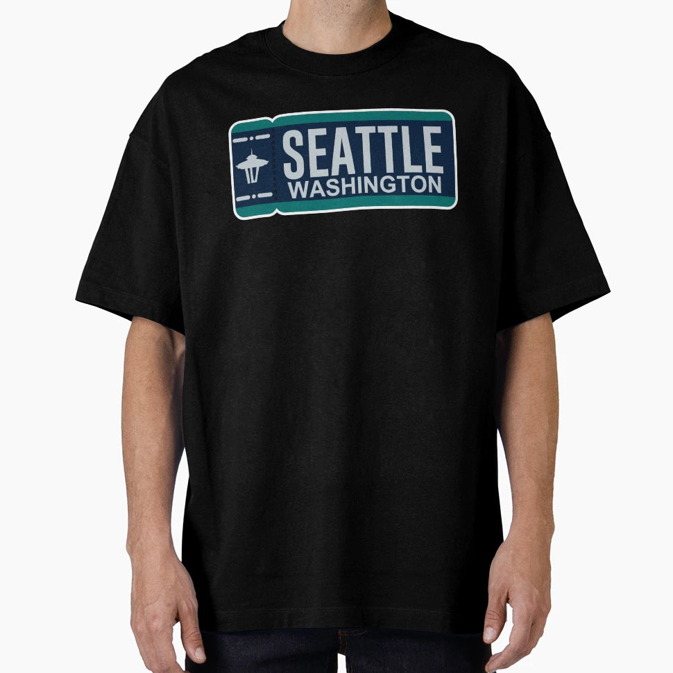 Seattle Ticket T-Shirt - Custom Art Print Unisex - T-Shirt, Sweatshirt, Hoodie