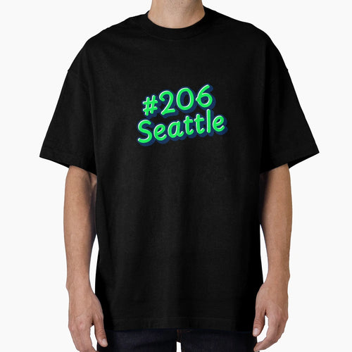 Seattle 206 T-Shirt - Novelty Apparel Unisex - T-Shirt, Sweatshirt, Hoodie
