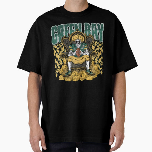 Green Bay Football Skull T-Shirt - Custom Art Print for Adults - T-Shirt, Sweatshirt, Hoodie