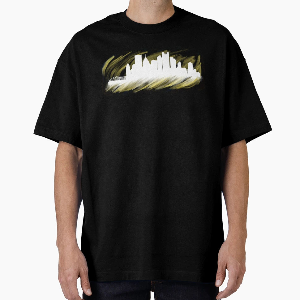 Pittsburgh Skyline T-Shirt - Unique Graphic Unisex - T-Shirt, Sweatshirt, Hoodie