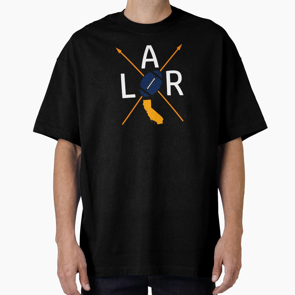 Los Angeles Football Fan State T-Shirt - Aesthetic Graphic Men Women - T-Shirt, Sweatshirt, Hoodie