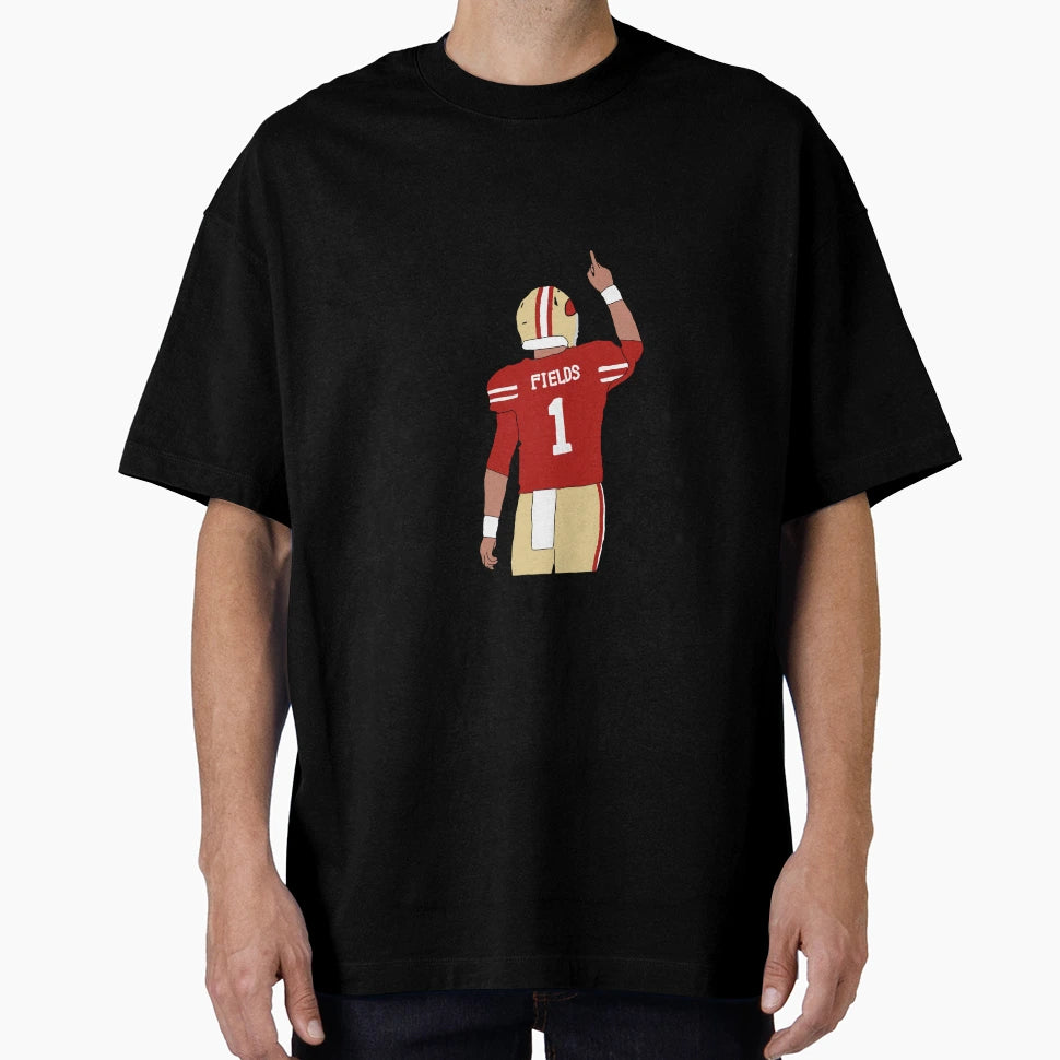 San Francisco 49Ers Justin Fields T-Shirt - Aesthetic Graphic Men Women - T-Shirt, Sweatshirt, Hoodie