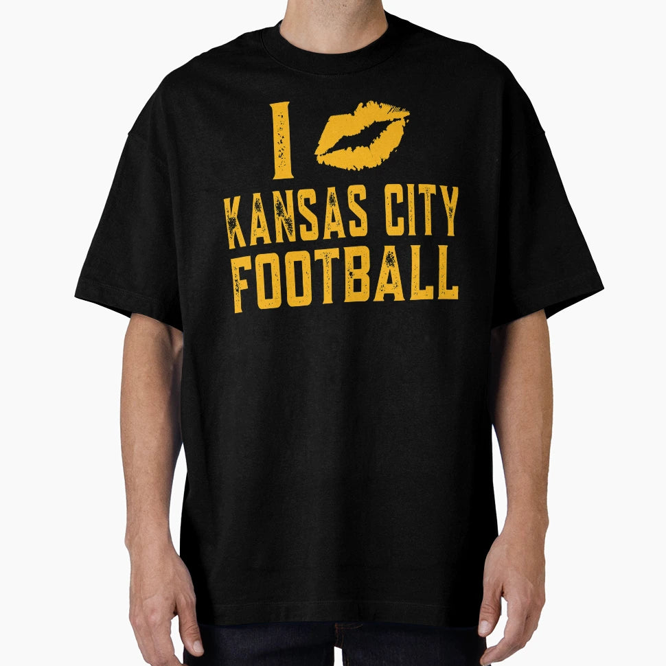 I Love Kansas City Football T-Shirt - Fun Novelty Design for Adults - T-Shirt, Sweatshirt, Hoodie