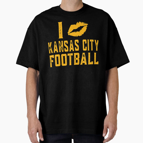 I Love Kansas City Football T-Shirt - Fun Novelty Design for Adults - T-Shirt, Sweatshirt, Hoodie